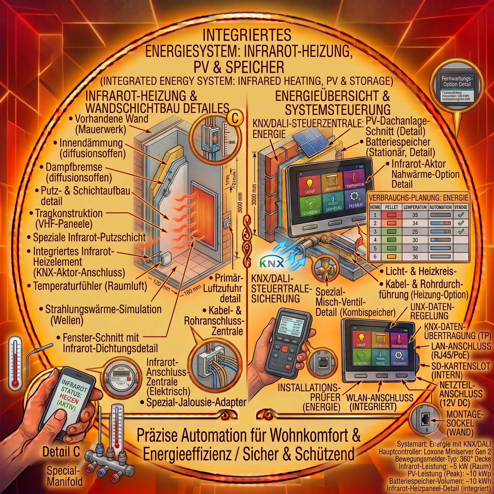 Infrarot,PV&Speicher